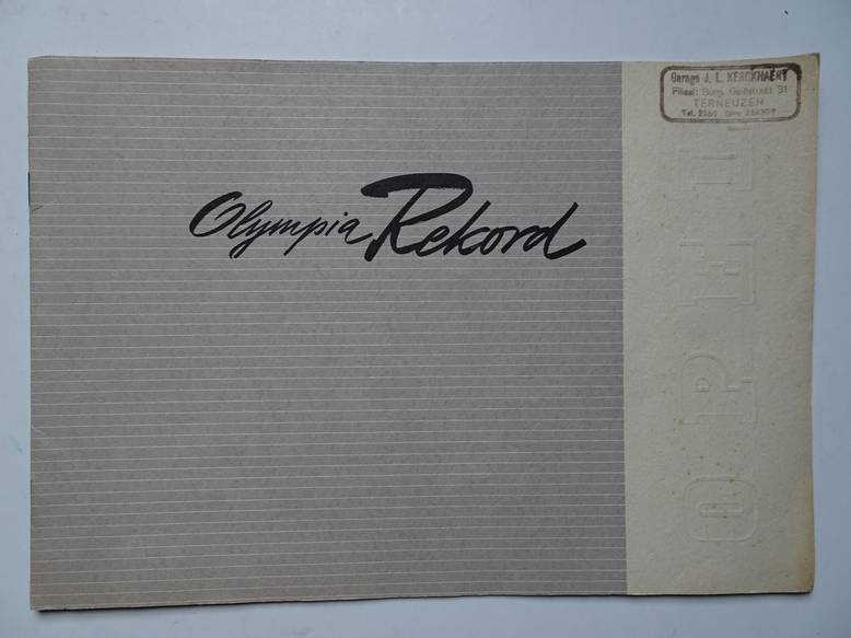  - Olympia Rekord. Opel.