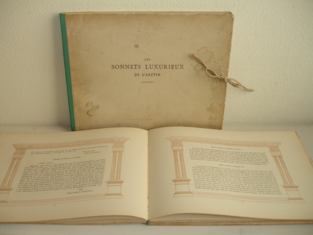 Aretino, Pietro. - Les sonnets luxurieux de l'Artin (2 vol. texte et gravures)