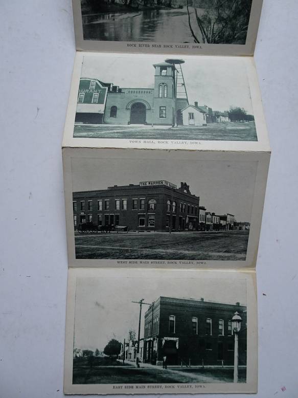  - Post Card Booklet; 9 views of Rock Valley, Iowa.