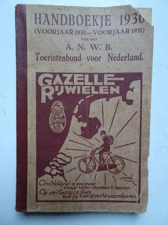  - Handboekje 1930 (voorjaar 1930-voorjaar 1931) van den A.N.W.B., Toeristenbond voor Nederland.