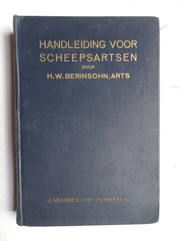 Berinsohn, H.W.. - Handleiding voor scheepsartsen.