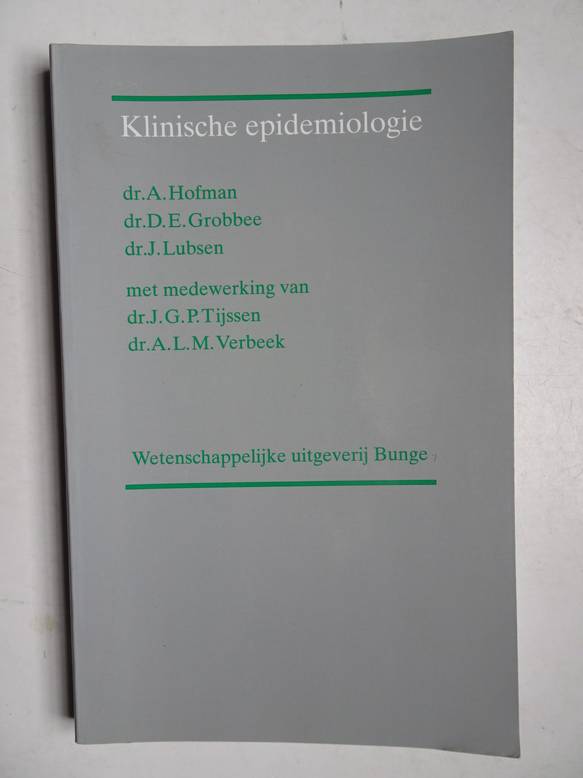 Hofman, A., Grobbee, D.E. & Lubsen, J.. - Klinische epidemiologie.