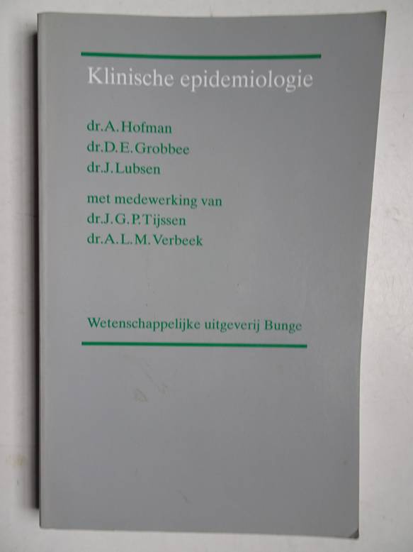 Hofman, A., Grobbee, D.E. & Lubsen, J.. - Klinische epidemiologie.