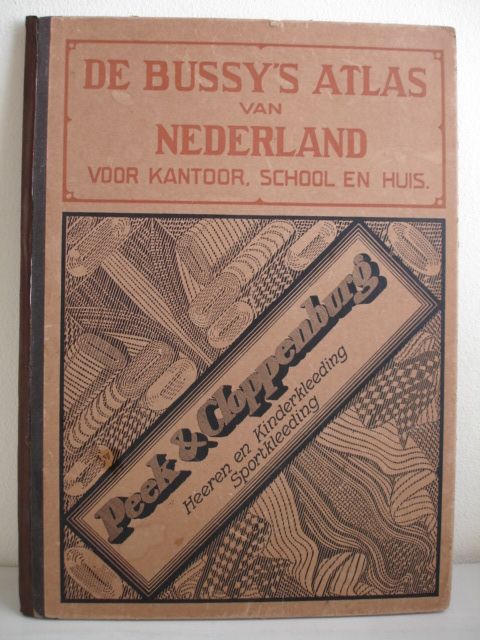 (Bussy, J.H. de). - De Bussy's Atlas van Nederland voor kantoor, school en huis.
