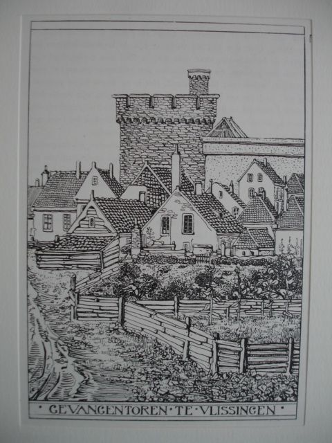 Vlissingen. - Gevangentoren te Vlissingen.