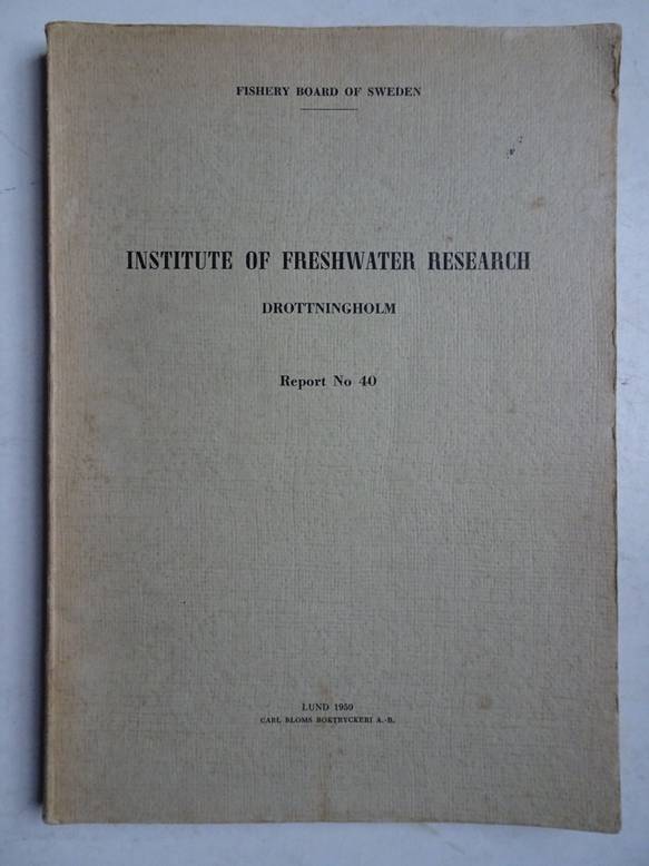 Var. authors. - Institute of freshwater research Drottingholm, report no. 40.