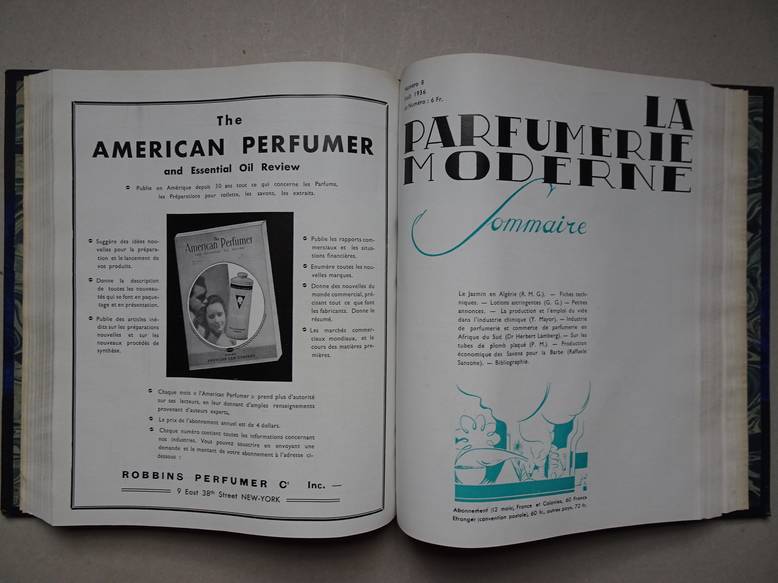 Var. authors. - La Parfumerie Moderne. Year 1936, 12 volumes.