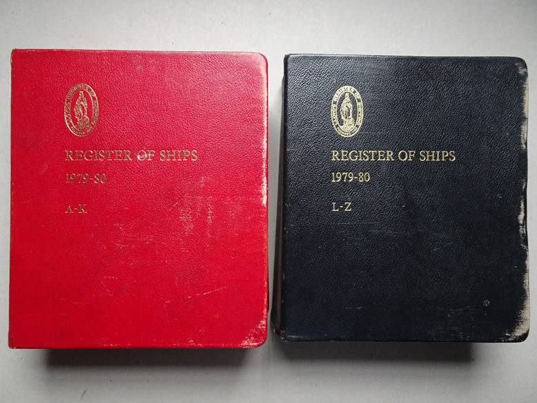 -. - Lloyd's register of shipping. Register of ships 1979-80. Two volumes (A-K & L-Z).