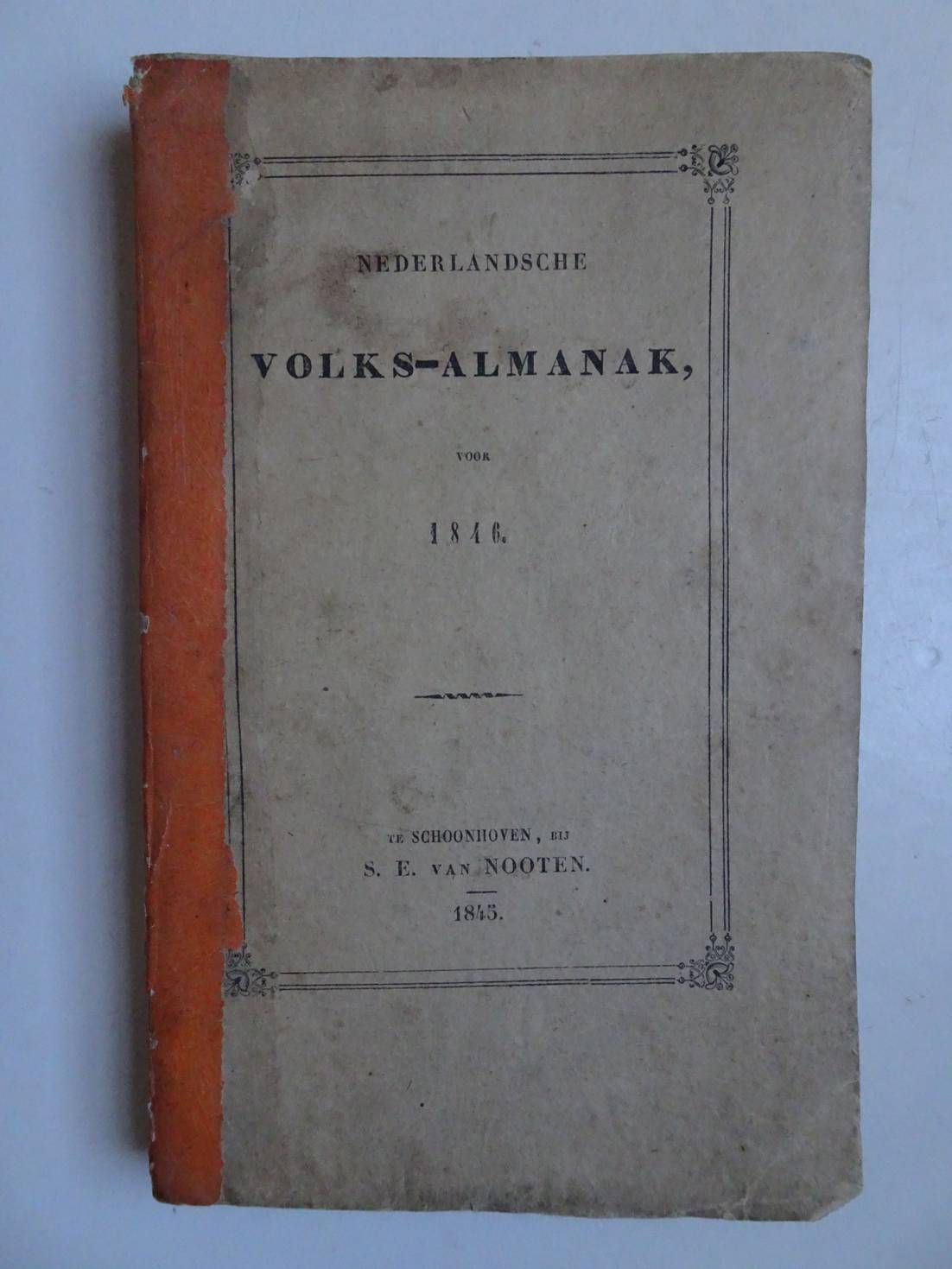 -. - Nederlandsche volks-almanak voor 1846.