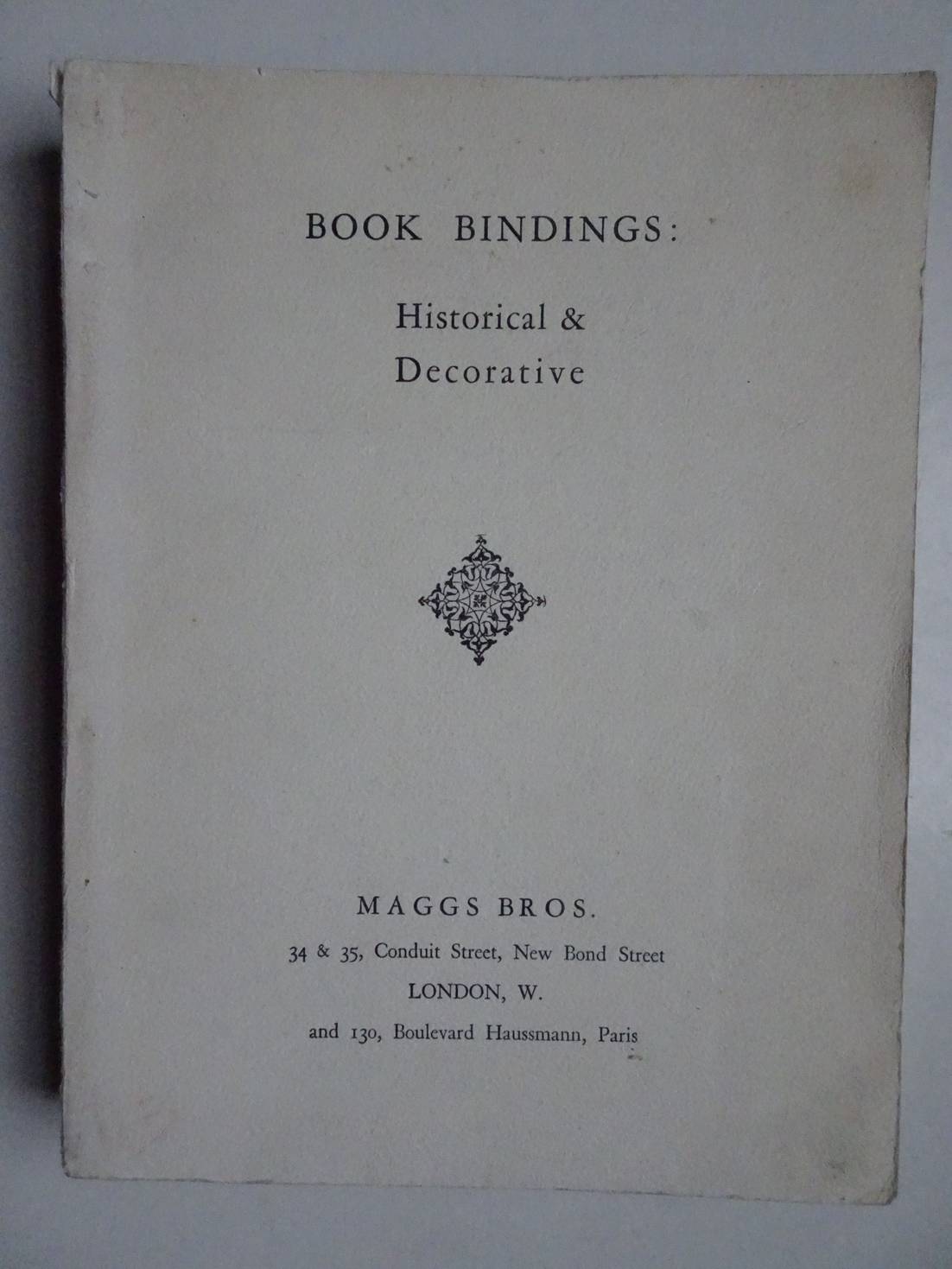 -. - Book bindings: Historical & Decorative.