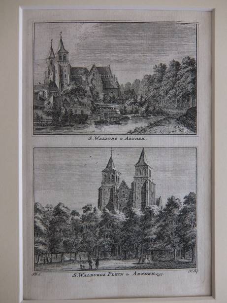 Arnhem. - S. Walburg te Arnhem/ S. Walburgs Plein te Arnhem, 1737.