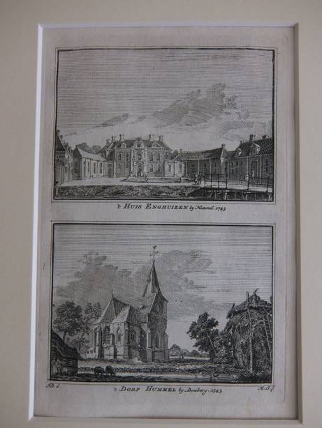 Hummelo. - 't Huis Enghuizen by Hummel, 1743/ 't Dorp Hummel by Doesburg, 1743.