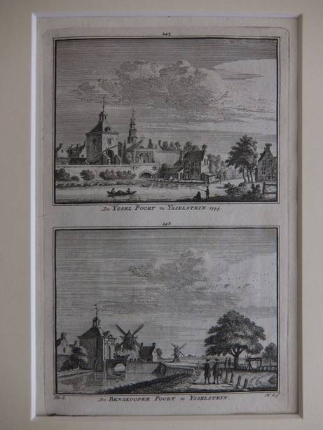 IJsselstein. - De Yssel Poort te Ysselstein, 1744/ De Benskooper Poort te Ysselstein.