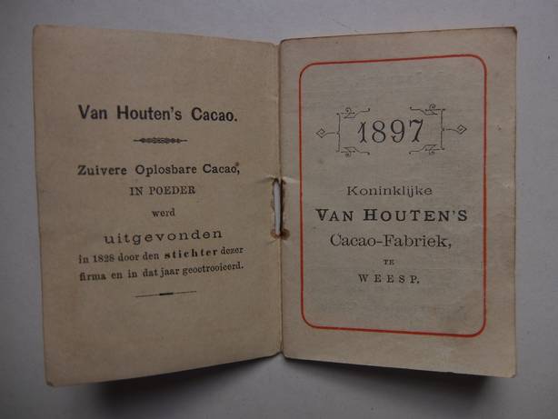 N.n.. - Koninklijke van Houten's Cacao-fabriek te Weesp, 1897. (Almanak).