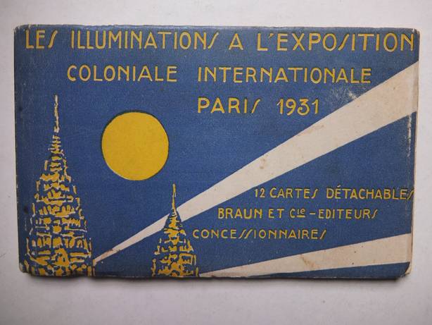 N.n.. - Les Illuminations a l'Exposition Coloniale Internationale, Paris 1931. 12 Cartes dtachables.