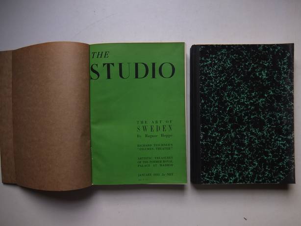 N.n.. - The Studio. An Illustrated Magazine of Fine and Applied Art. Volume 109 comprising the six monthly numbers from January to June 1935/ Volume 110 comprising the six monthly numbers from July to December 1935. 2 vols.