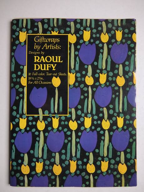 (Dufy, Raoul). - Giftwraps by artists. Designs by Raoul Dufy. 16 full-color, tear-out sheets, 18 x 27 in., for all occasions.