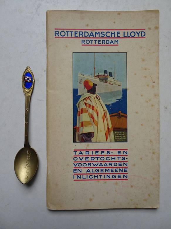 N.n.. - N.V. Rotterdamsche Lloyd Rotterdam. Tariefsbepalingen- Overtochts-voorwaarden- Algemeene inlichtingen. Januari 1929.