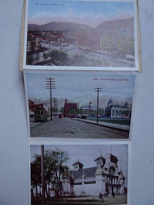 N.n.. - Souvenir Folding Postcard. Ogden & Salt Lake City, Utah.