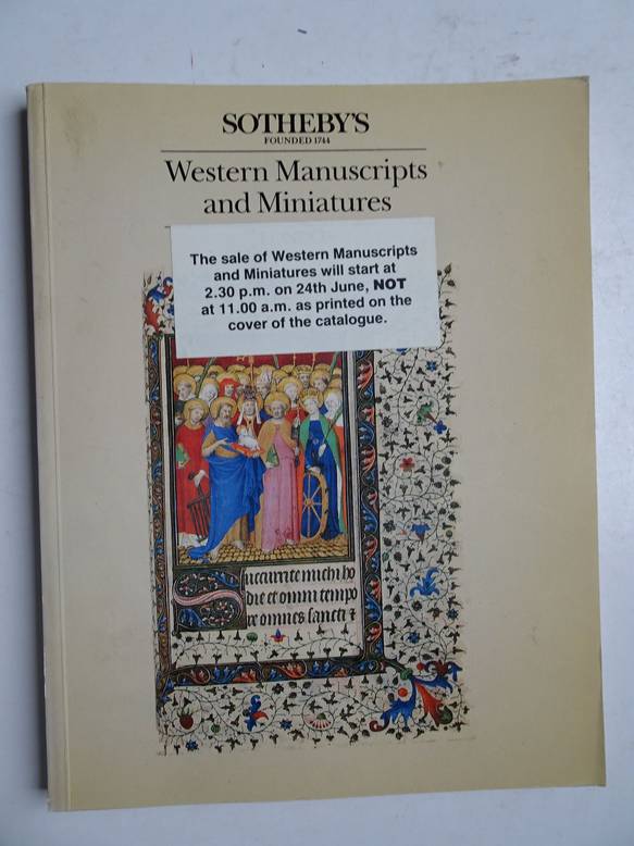 N.n.. - Western manuscripts and miniatures.