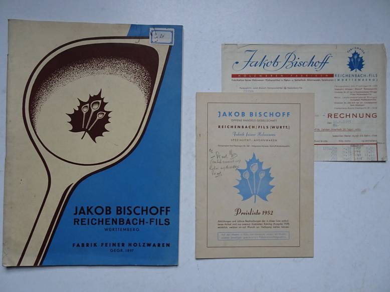 N.n.. - Jakob Bischoff Reichenbach-Fils. Fabrikation feiner Holzwaren fr Haus und Kche. Katalog-Ausgabe 1939.