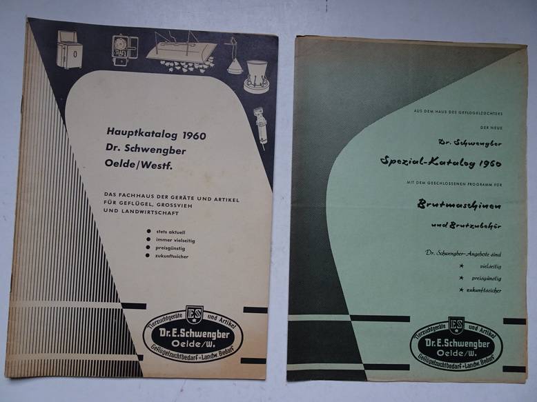 N.n.. - Hauptkatalog 1960. Dr. Schwengber Oelde/Westf. Das Fachhaus der Gerte und Artikel fr Geflgel, Grossvieh und Landwirtschaft. Speziall-Katalog 1960.